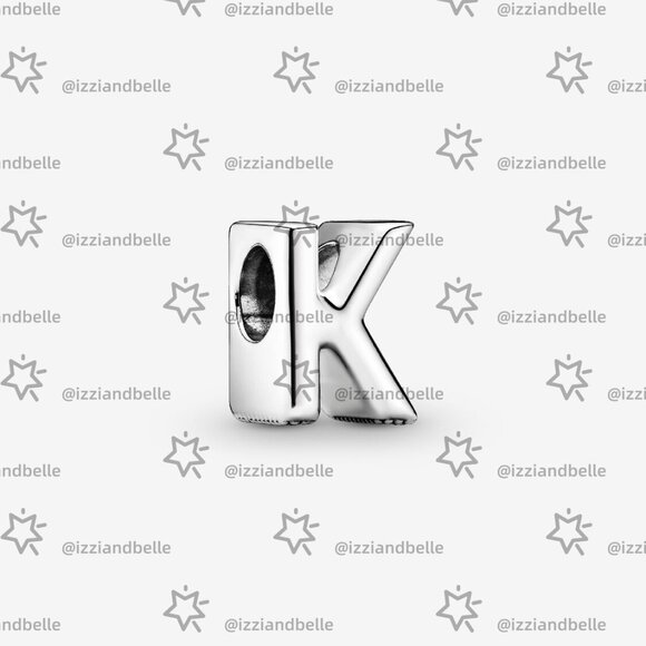 Pandora Letter K Alphabet Charm - Picture 1 of 6